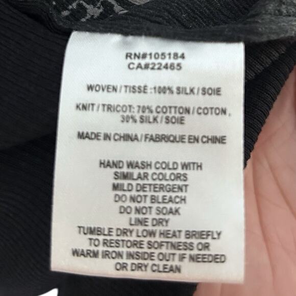 Go by Go Silk Make A Statement Sheath Dress Women’s Small Black Vortex Print - Picture 6 of 7